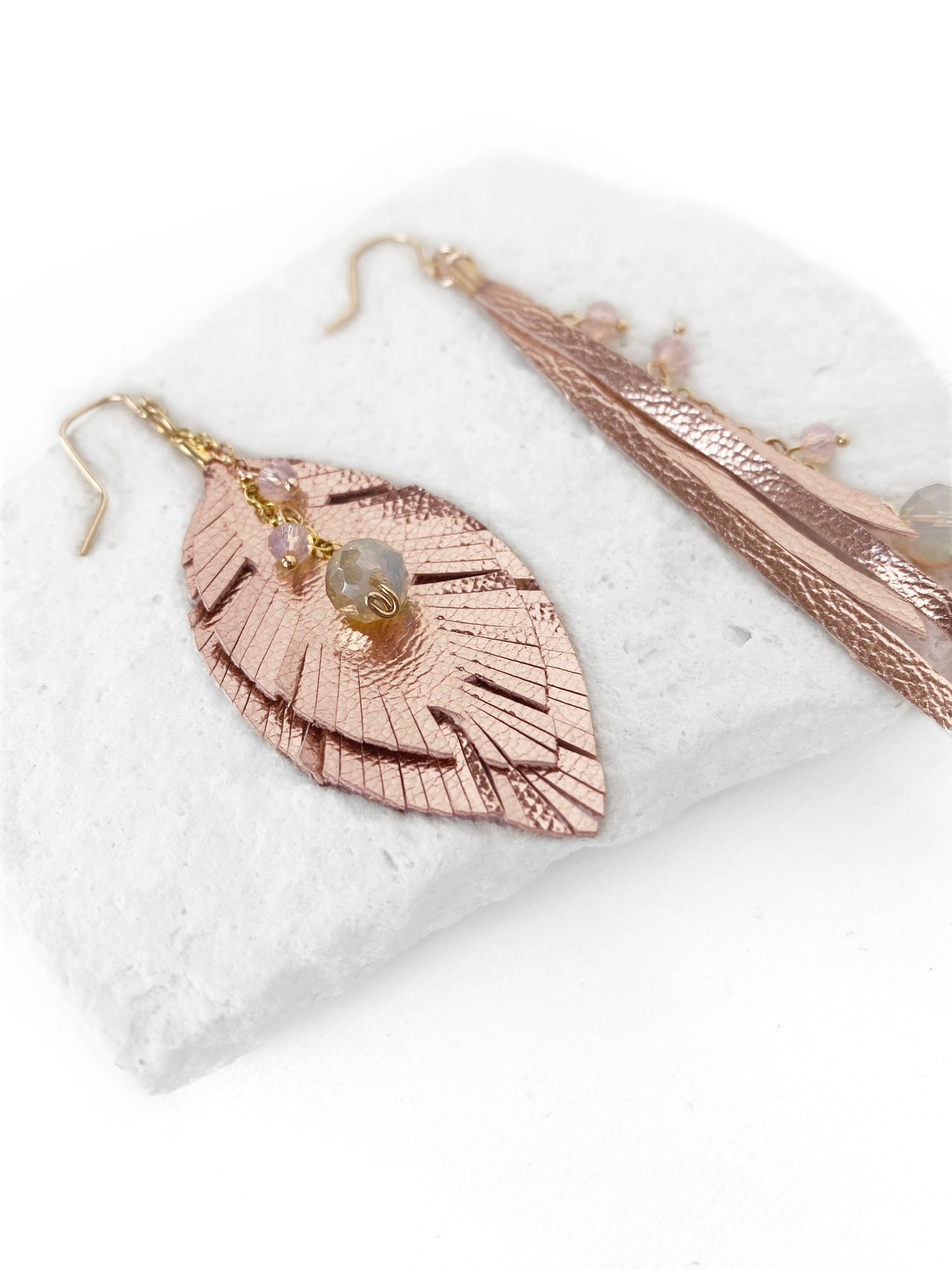 Aretes Platino Rosa