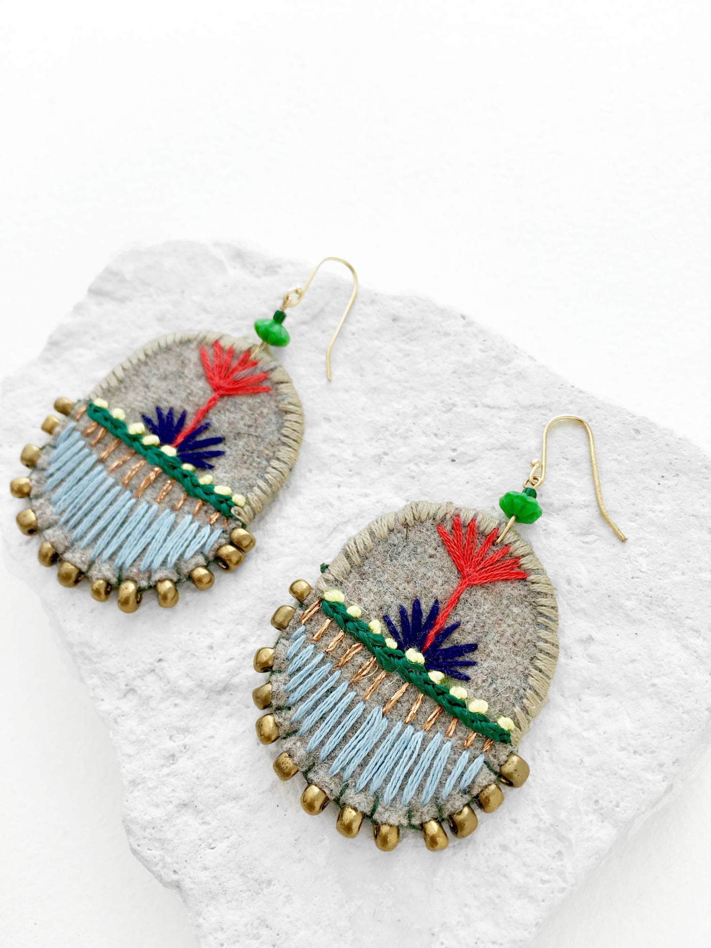 Aretes largos ecologicos para fiesta casuales montessori