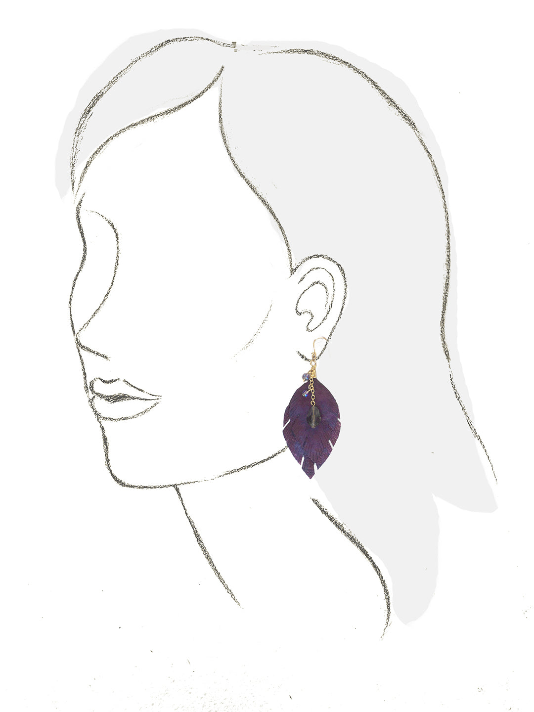 Platino Uva Earrings